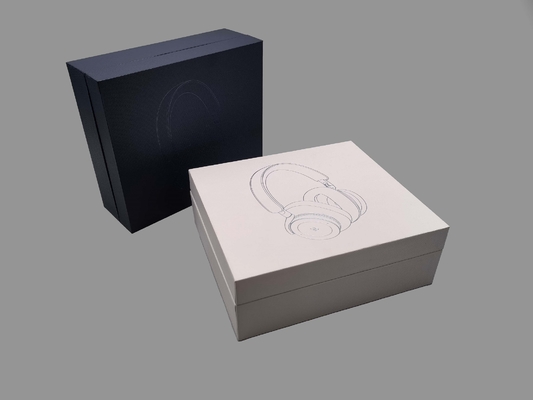 بسته بندی جعبه سفت و سخت کاغذی با نقش برجسته CMYK رنگ، برای فروش الکترونیکی یا خرده فروشی